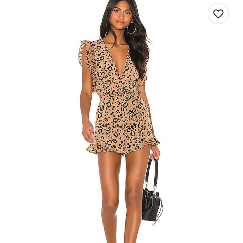 Lovers and Friends “Jill” Leopard print Romper